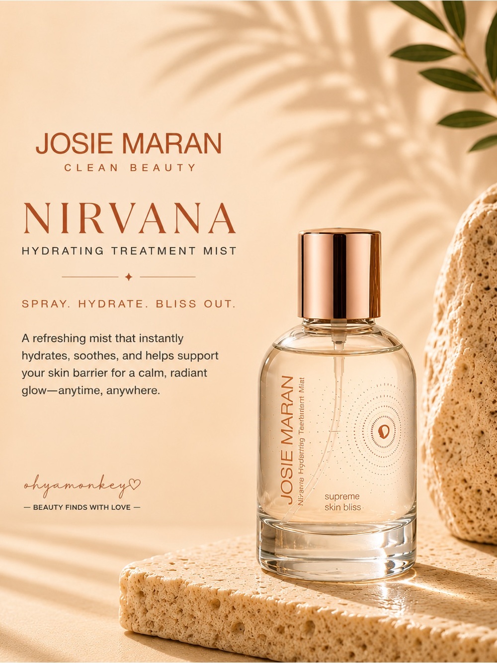 Josie Maran Nirvana Hydrating Treatment Mist 3.2oz